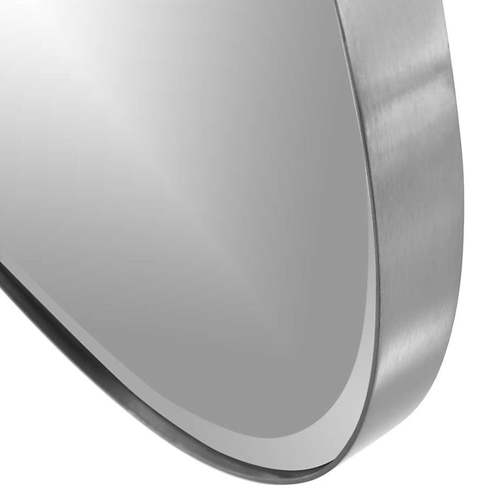Edge Silver Round 48" Wall Mirror