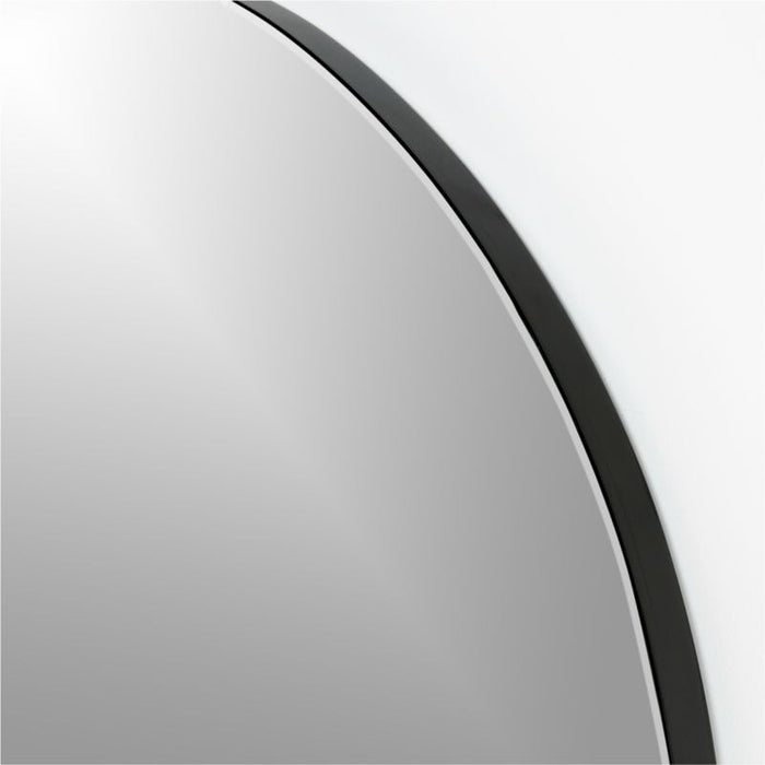 Edge Extra-Large Black Arch Floor Mirror
