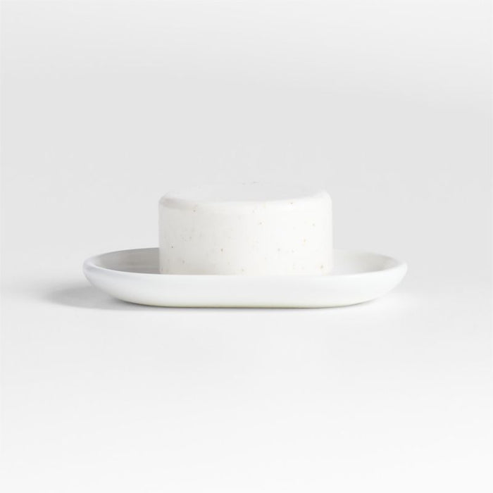 Eli White Ceramic Soap Dish