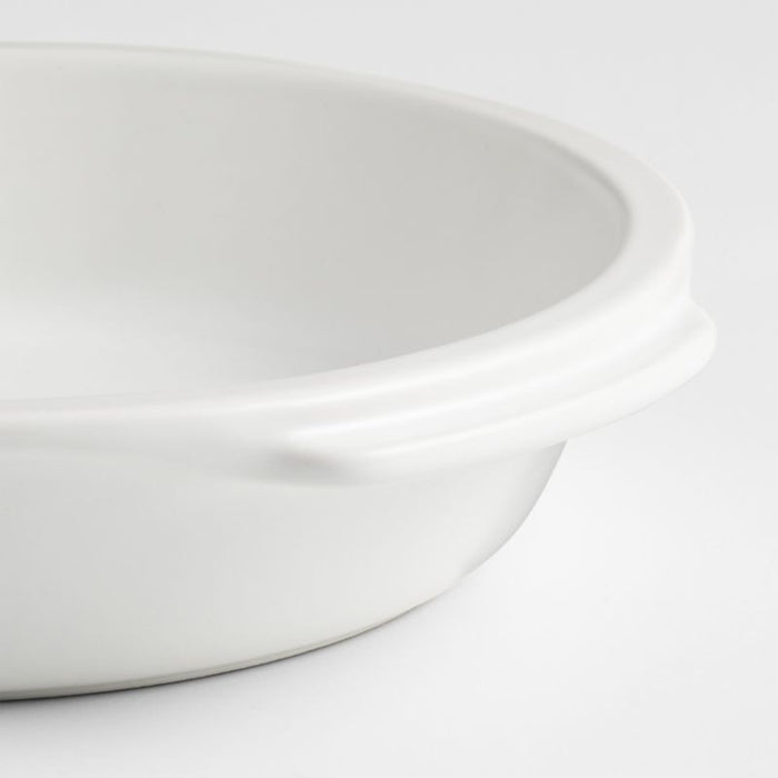 Emile Henry x Crate & Barrel Cream Ceramic Pie Dish