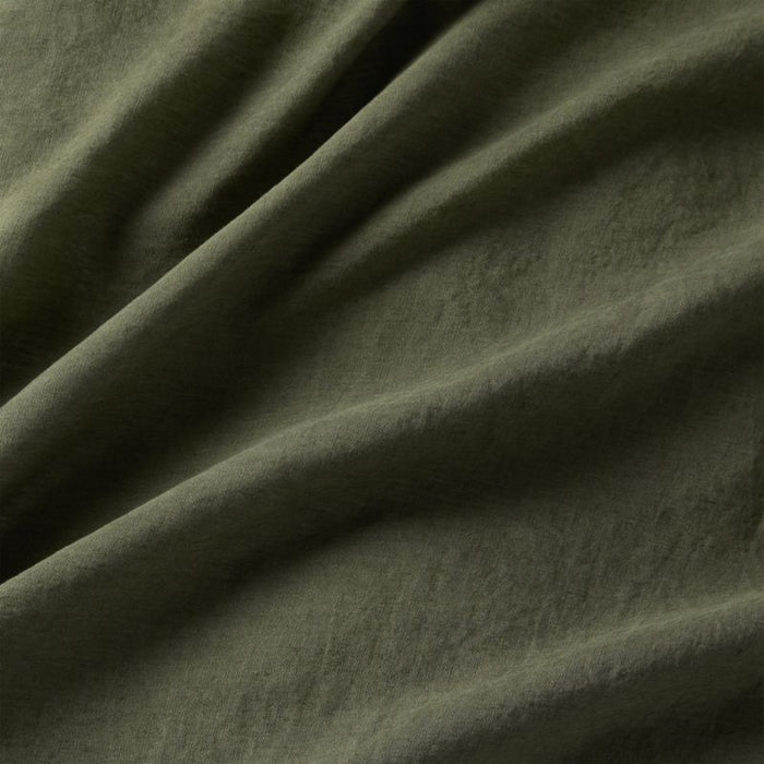 European Flax ®-Certified Linen Burnt Green Full/Queen Size Duvet Cover