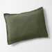 New Natural European Flax Certified Linen Burnt Green Euro Bed Pillow Sham