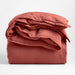 European Flax ®-Certified Linen Castilian Red King-Size Duvet Cover