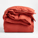 European Flax ®-Certified Linen Castilian Red Full/Queen Size Duvet Cover