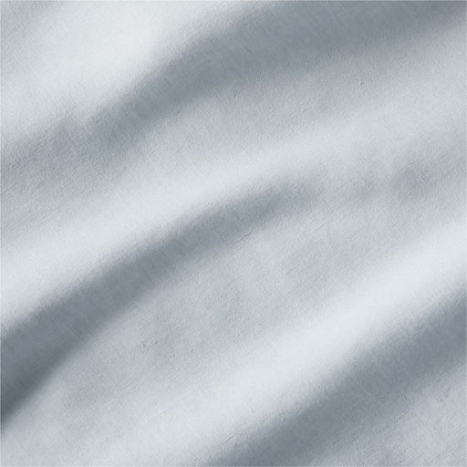 New Natural EUROPEAN FLAX-certified Linen Mist Blue Standard Pillowcases, Set of 2