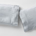 New Natural EUROPEAN FLAX-certified Linen Mist Blue Standard Pillowcases, Set of 2
