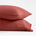 European Flax ®-Certified Linen Castilian Red Standard Pillow Case, Set of 2