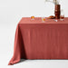 Marin Plum Red Oversized European Flax ¬Æ-Certified Linen Tablecloth