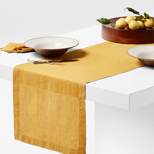 Marin Saffron Yellow European Flax ®-Certified Linen Napkin