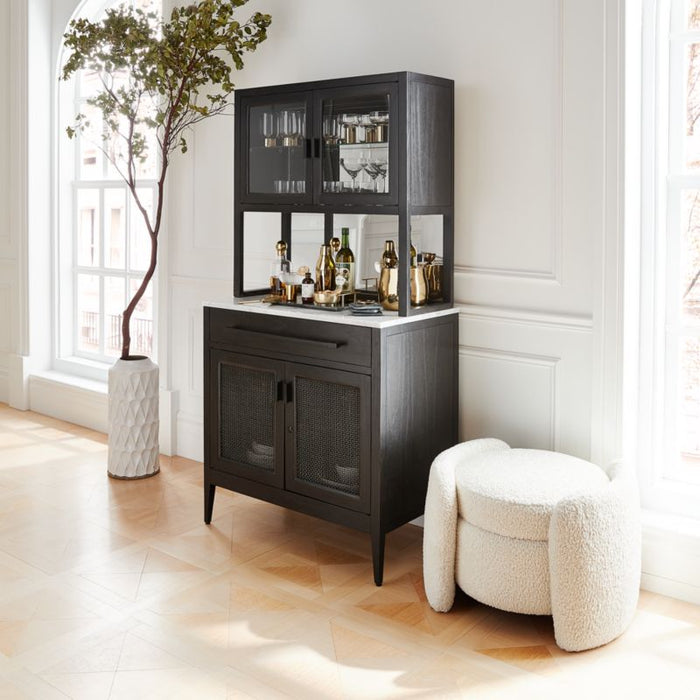 Enzo Bar Cabinet with Marble Top
