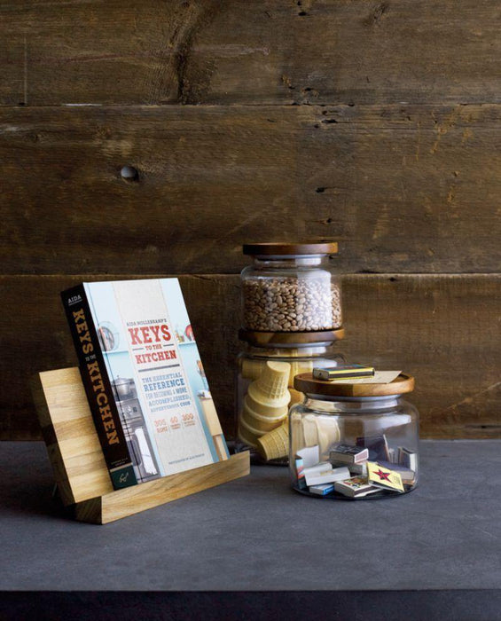 Montana 96 oz. Acacia and Glass Jar - Crate and Barrel Philippines