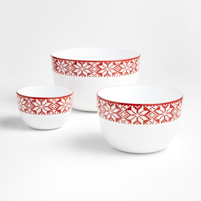 Fair Isle Mixing Bowls, Set of 3