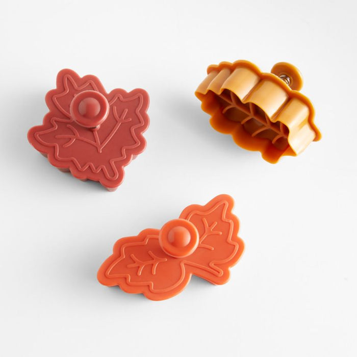 Fall Leaf Pie Crust Cutters, Set of 3