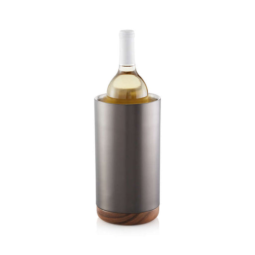 Fenton Graphite and Wood Wine Cooler
