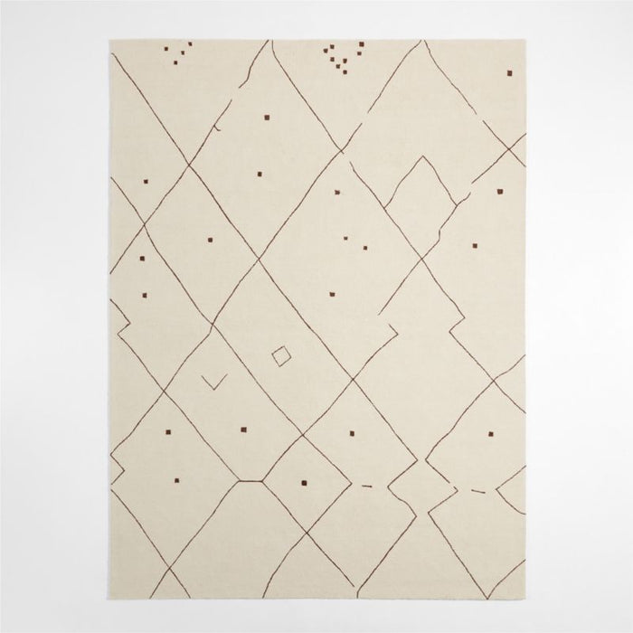 Fez Performance Hand-Tufted Sand Brown Area Rug 6'x9'