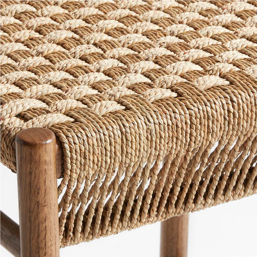 Forge Barley Brown Oak Wood Dining Side Chair by Jake Arnold