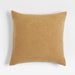 Frances Faux Mohair 23"x23" Golden Brown Throw Pillow Cover by Jake Arnold