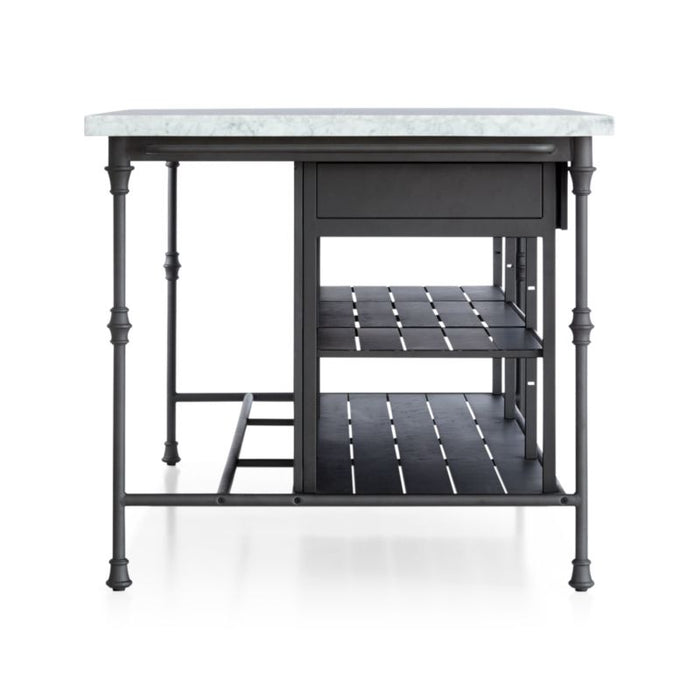 French Kitchen 72" Large Kitchen Island