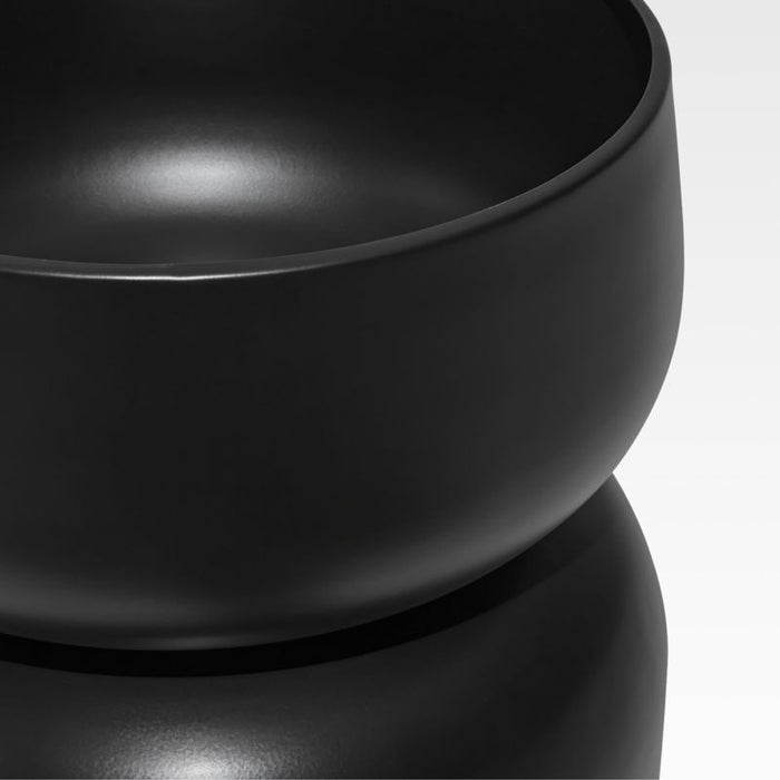 Glencoe Small Reversible Black Metal Planter