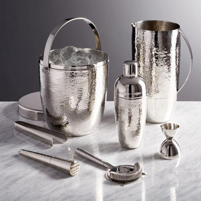 Graham 82 oz. Hammered Metal Pitcher - Crate and Barrel Philippines