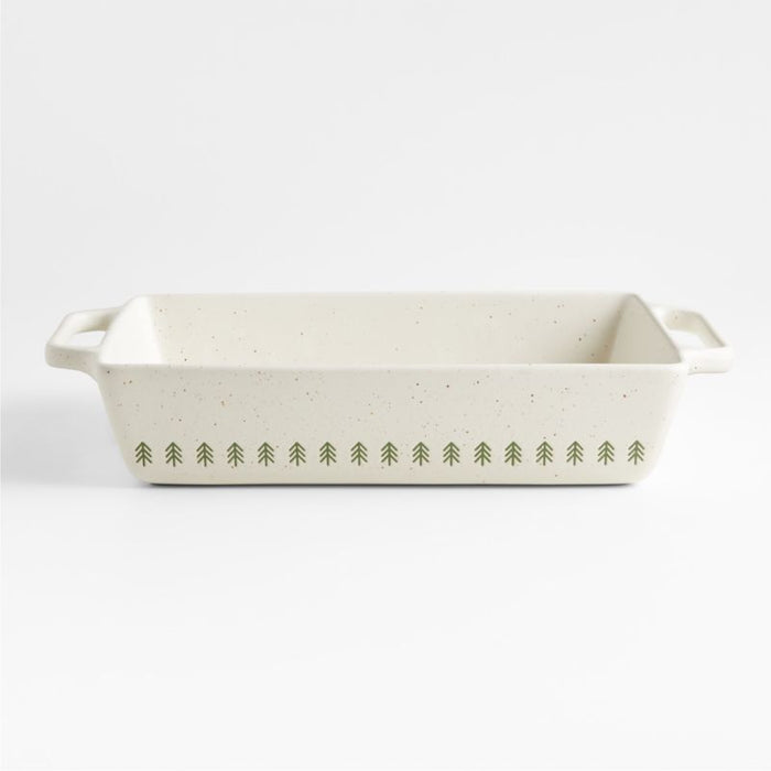 Green Trees Christmas 9"x13" Baking Dish