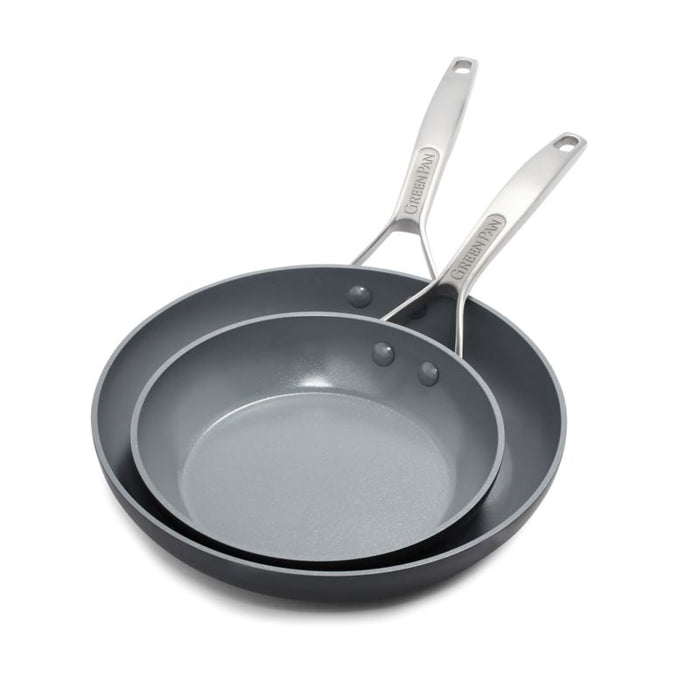 GreenPan Paris Pro Ceramic Non-Stick Fry Pans, Set of 2