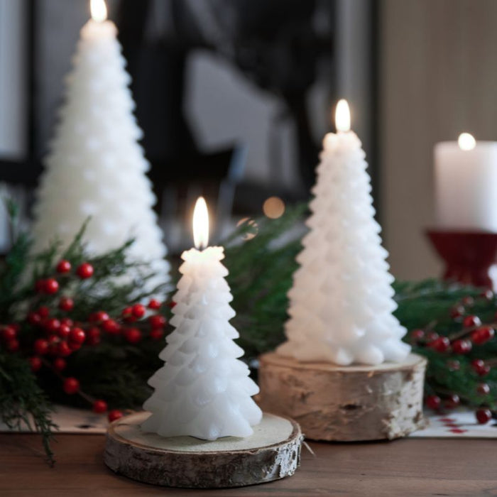 White 6" Tree Candle