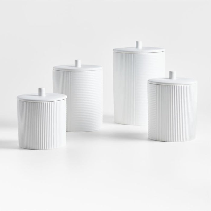 Hanno Extra-Large Textured Ceramic Canister