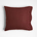 Hemp 20"x20" Cider Burgundy Throw Pillow Cover