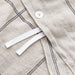 Natural Hemp Arcadia Tan and Midnight Navy Reversible Grid Full/Queen Duvet Cover