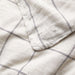 Natural Hemp Arcadia Tan and Midnight Navy Reversible Grid Full/Queen Duvet Cover