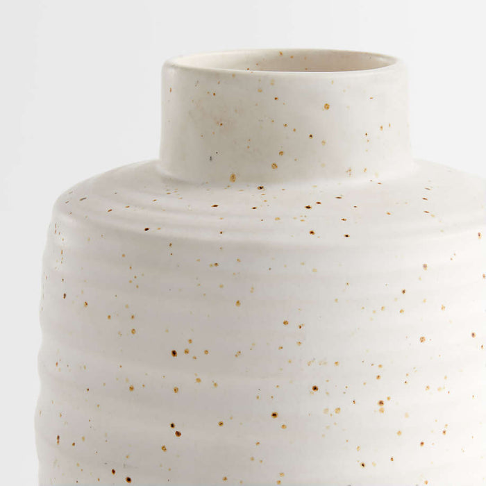 Holden Speckled White Vase 11.5"