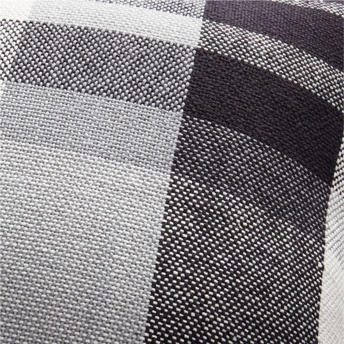 Plaid 23" Grey Plaid Pillow Cover