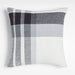 Plaid 23" Grey Plaid Pillow Cover