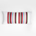 Holiday Stripe 36"x16" White Body Pillow Cover