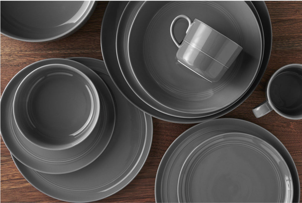 Hue Dark Grey Low Bowl - Crate and Barrel Philippines