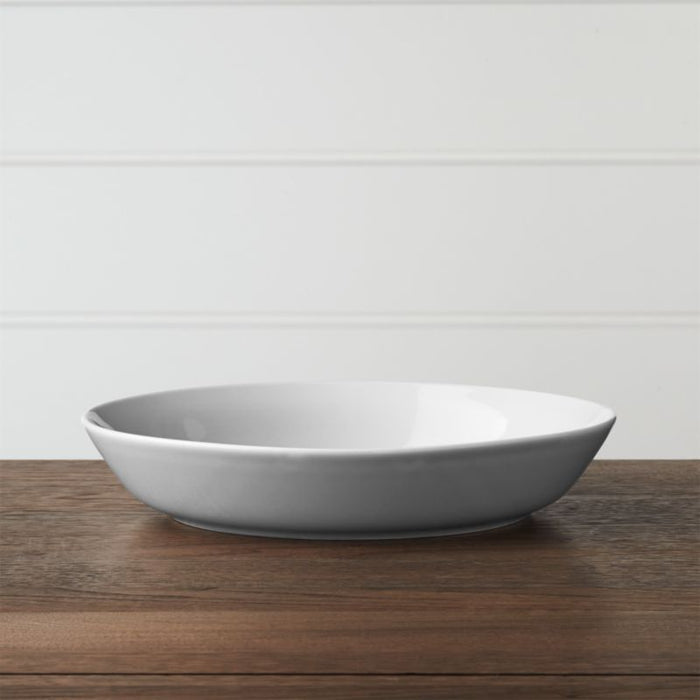 Hue Light Grey Low Bowl - Crate and Barrel Philippines