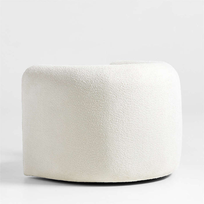 Hugger Curved Swivel Accent Chair by Leanne Ford