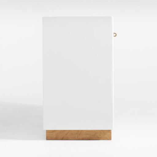 Ibiza Oak and Plaster 78" Credenza