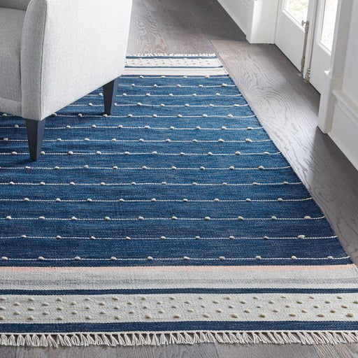 Inavi Blue Indoor/Outdoor Rug 2.5'x9' - Crate and Barrel Philippines