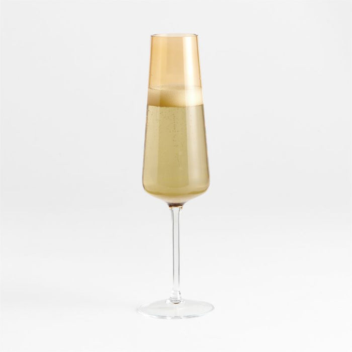 Ingrid Amber Champagne Glass