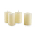 2"x3" Ivory Pillar Candles, Set of 4