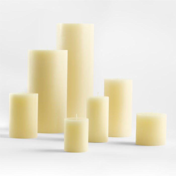 Ivory Pillar Candle 6"x16"
