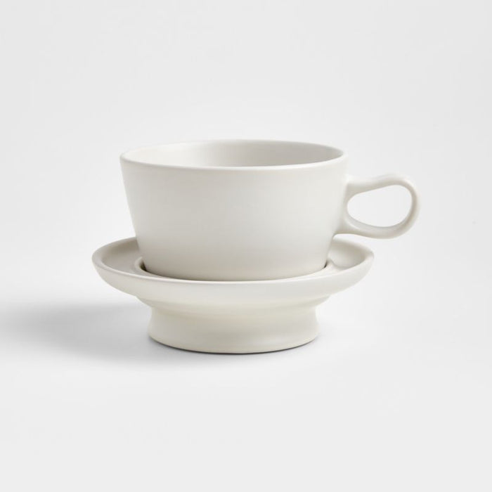 Jamesware White Cup and Saucer