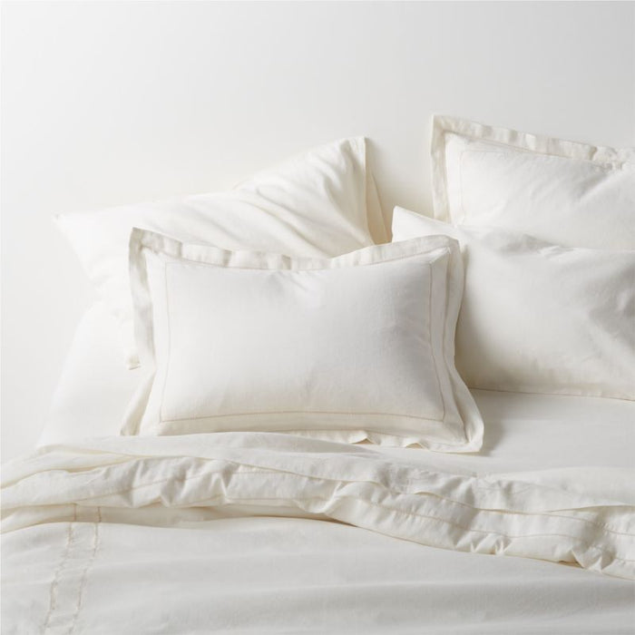 Jude Cotton Linen Euro Bed Pillow Sham by Jake Arnold