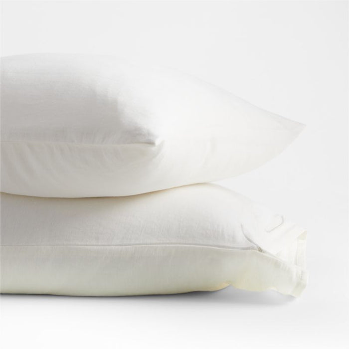 Jude Cotton Linen Standard Bed Pillowcases, Set of 2 by Jake Arnold