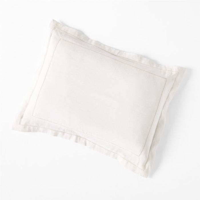 Jude Cotton Linen Standard Bed Pillow Sham by Jake Arnold
