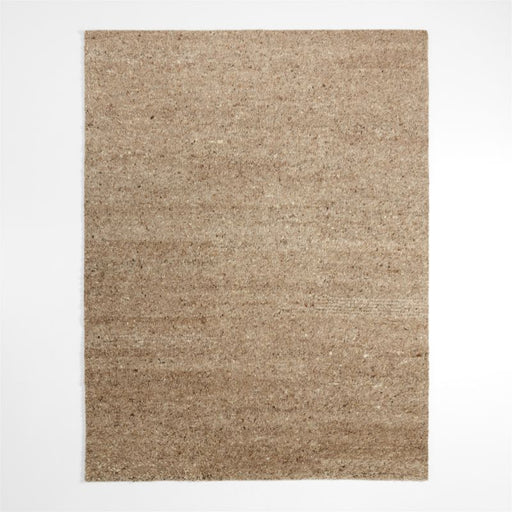 Juneau Wool Sand Brown Area Rug 8'x10'