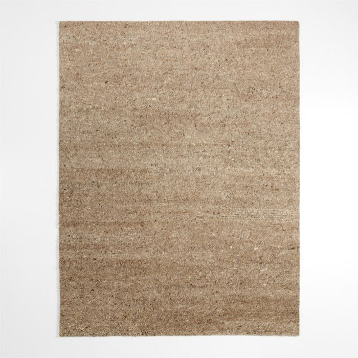 Juneau Wool Sand Brown Area Rug 6'x9'
