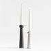 Katin Large Black Wood Taper Candle Holder 11.5"